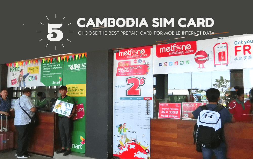 Cambodia Tourist Sim Card Prepaid Mobile Internet Data for Travel